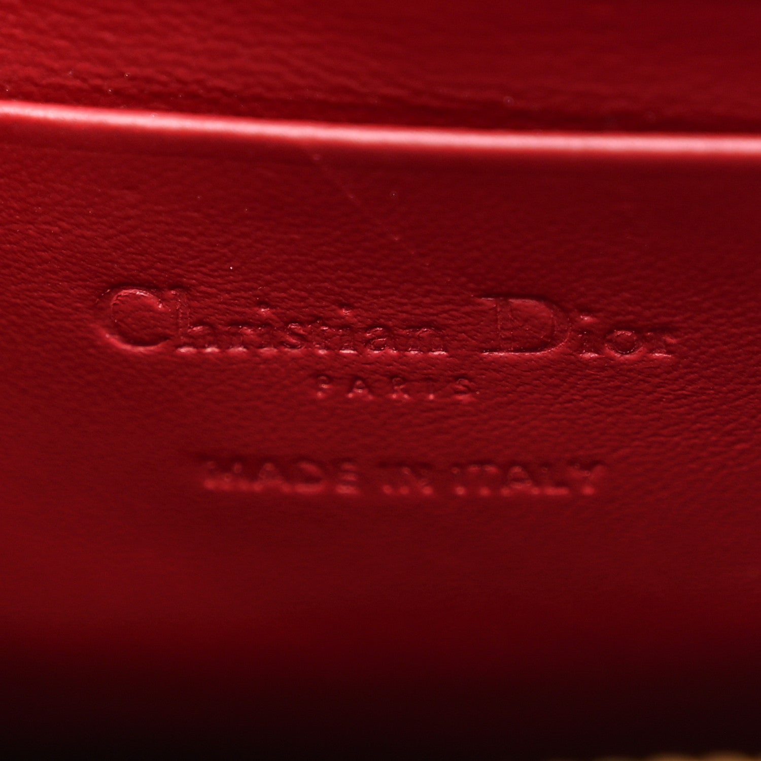 Christian Dior Patent Cannage Lady Dior Phone Holder Red 6 of 11