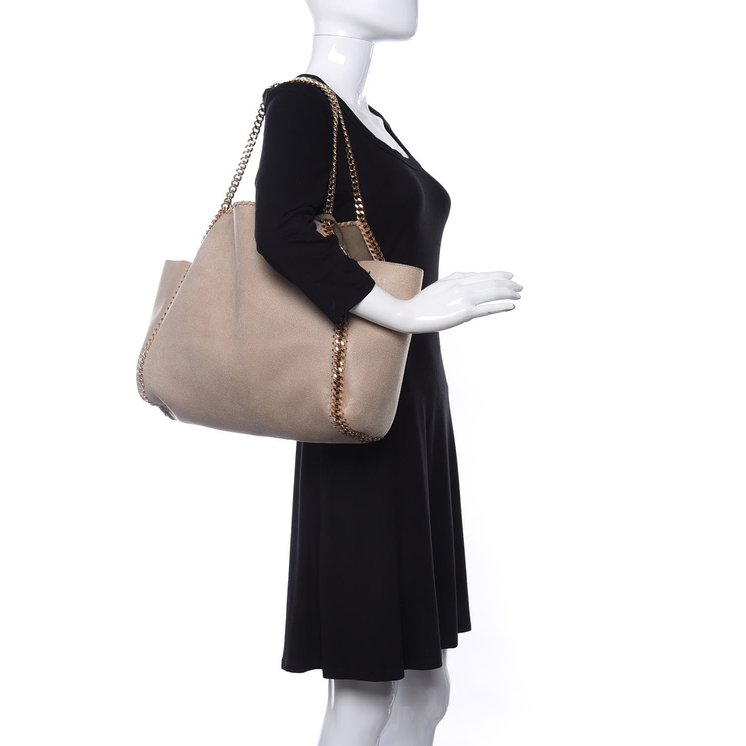 Stella McCartney Shaggy Deer Falabella Reversible Tote Clotted Cream 2 of 10