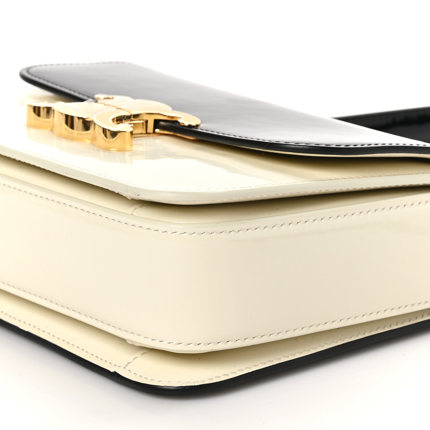 Celine Patent Teen Garance  Black White 9 of 11