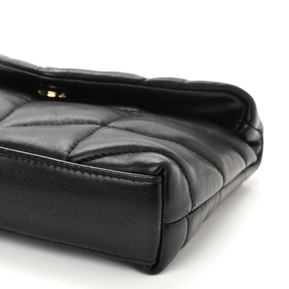 Saint Laurent Lambskin Monogram Loulou Puffer Pouch Clutch Black 9 of 9