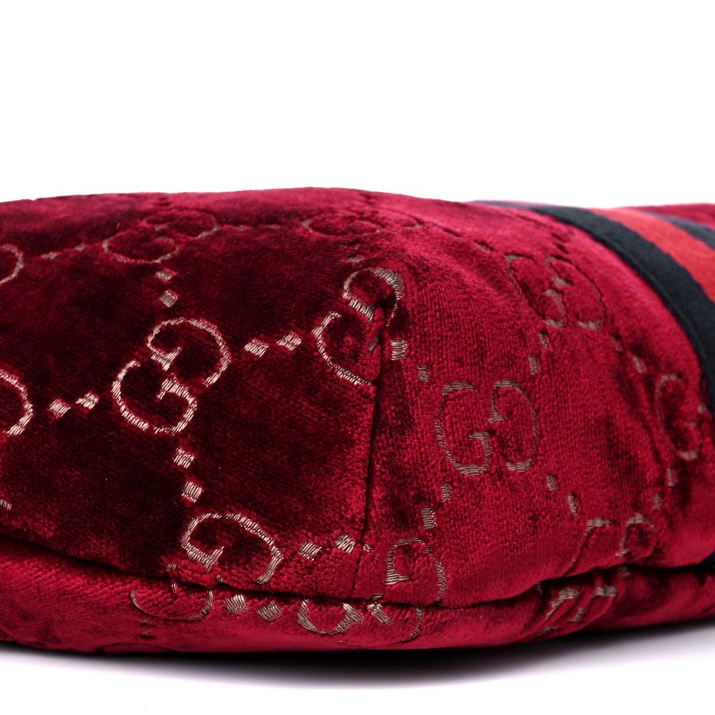 GG Monogram Velvet Belt Bag Red Cipria