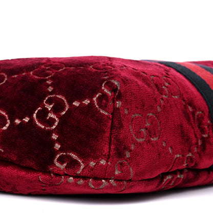 Gucci GG Monogram Velvet Belt Bag Red Cipria 9 of 14