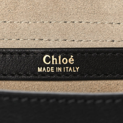 Chloe Calfskin Braided Medium Hudson Shoulder Bag Black 6 of 12