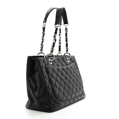 Chanel Caviar Quilted Grand Shopping Tote GST Black 3 of 10