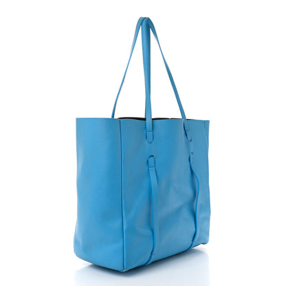 Balenciaga Veau Baltimore Double Sided Small Everyday Tote Bleu Turquoise Black 5 of 21
