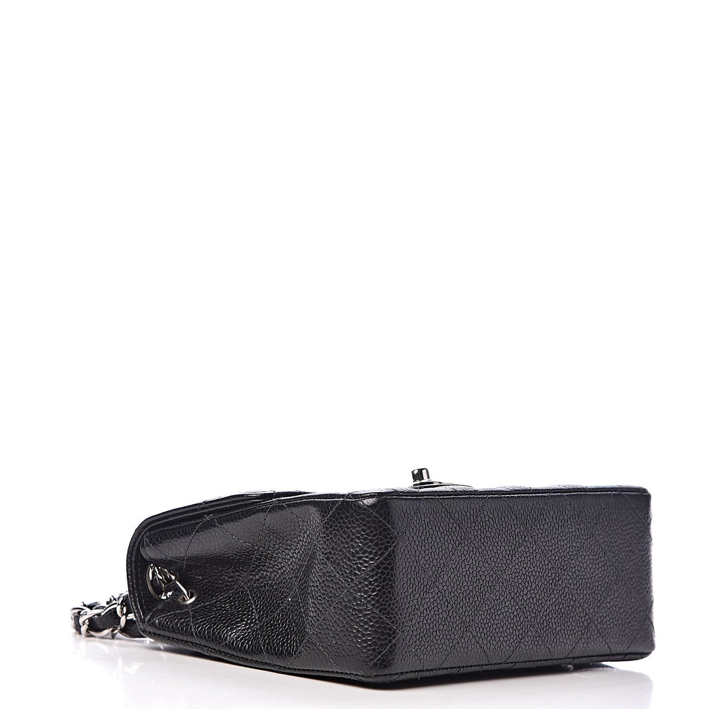Caviar Quilted Mini Square Flap Black