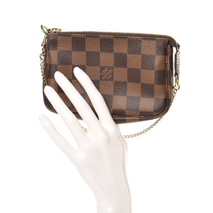 Louis Vuitton Damier Ebene Mini Pochette Accessories 2 of 8