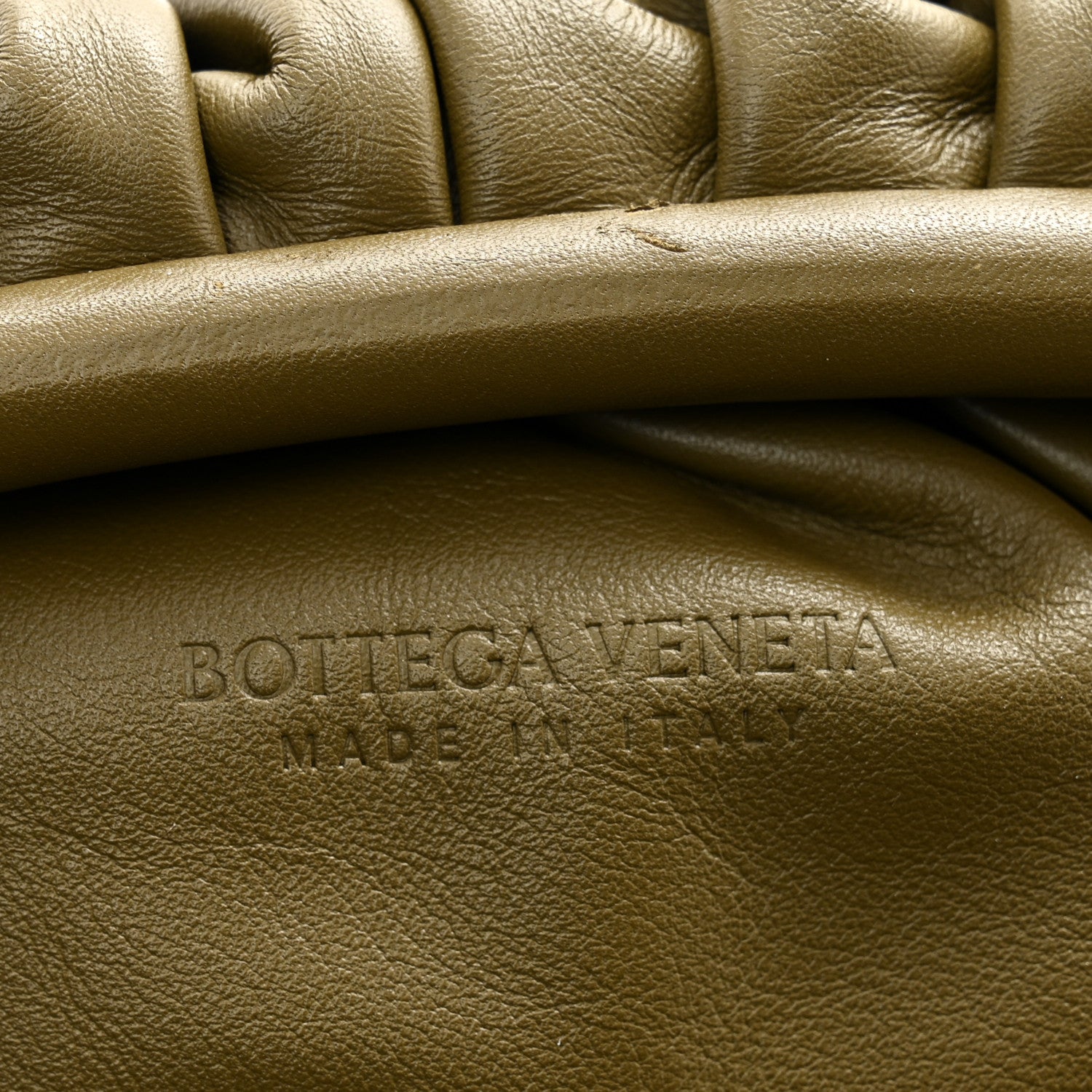 Bottega Veneta Smooth Butter Calf The Pouch Oversized Clutch Kaki Fondent 6 of 11