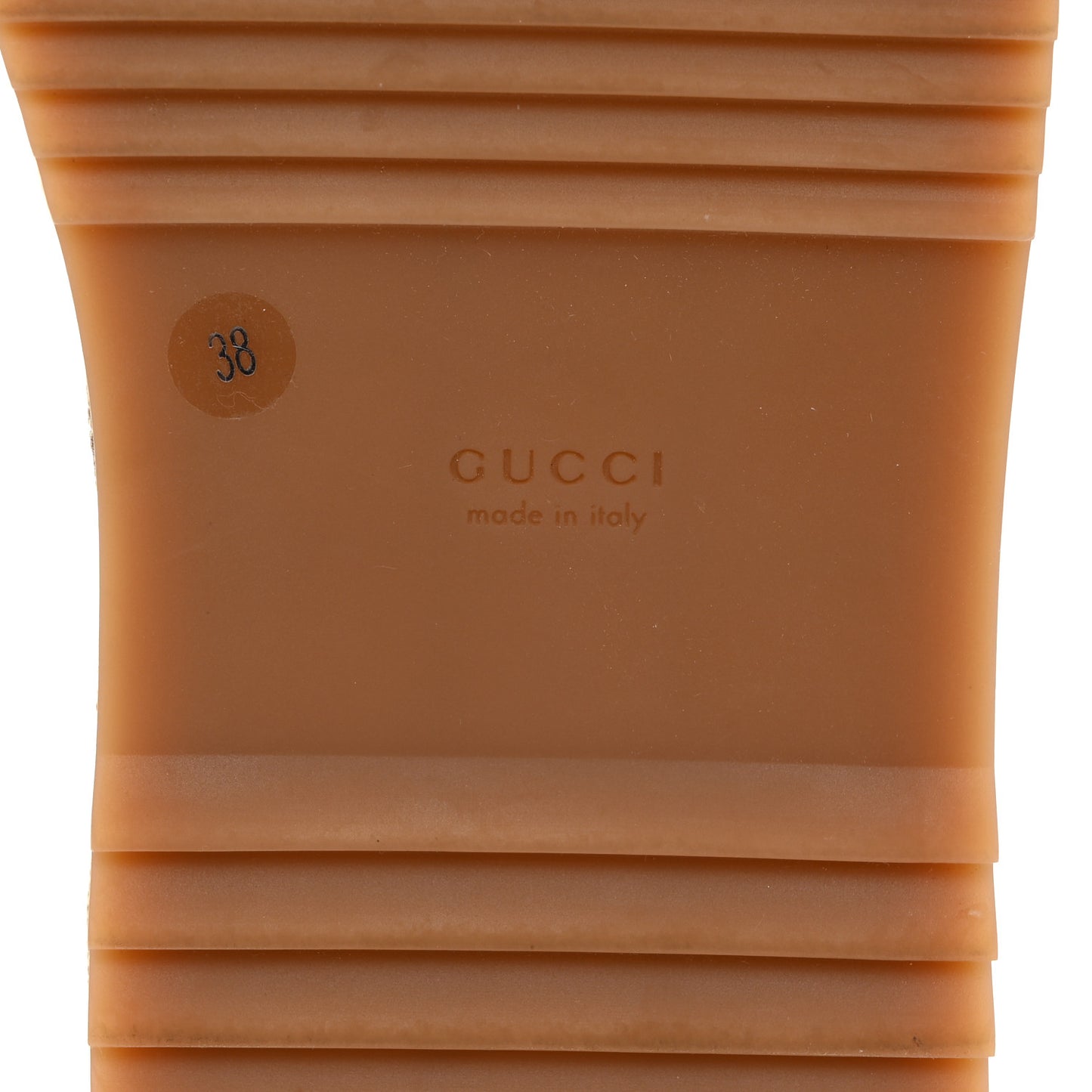 Monogram Jumbo GG Angelina Platform 55mm Slide Sandals 38 Beige