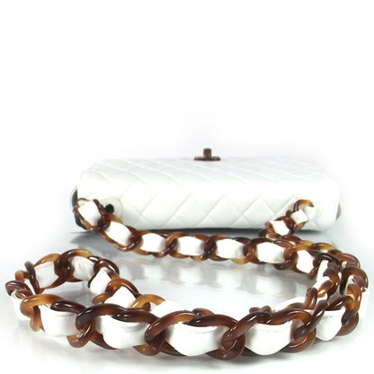Chanel Lambskin Medium Bekko Resin Flap White 4 of 12