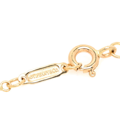 Tiffany 18K Yellow Gold Beaded Chain Necklace 16" 5 of 5