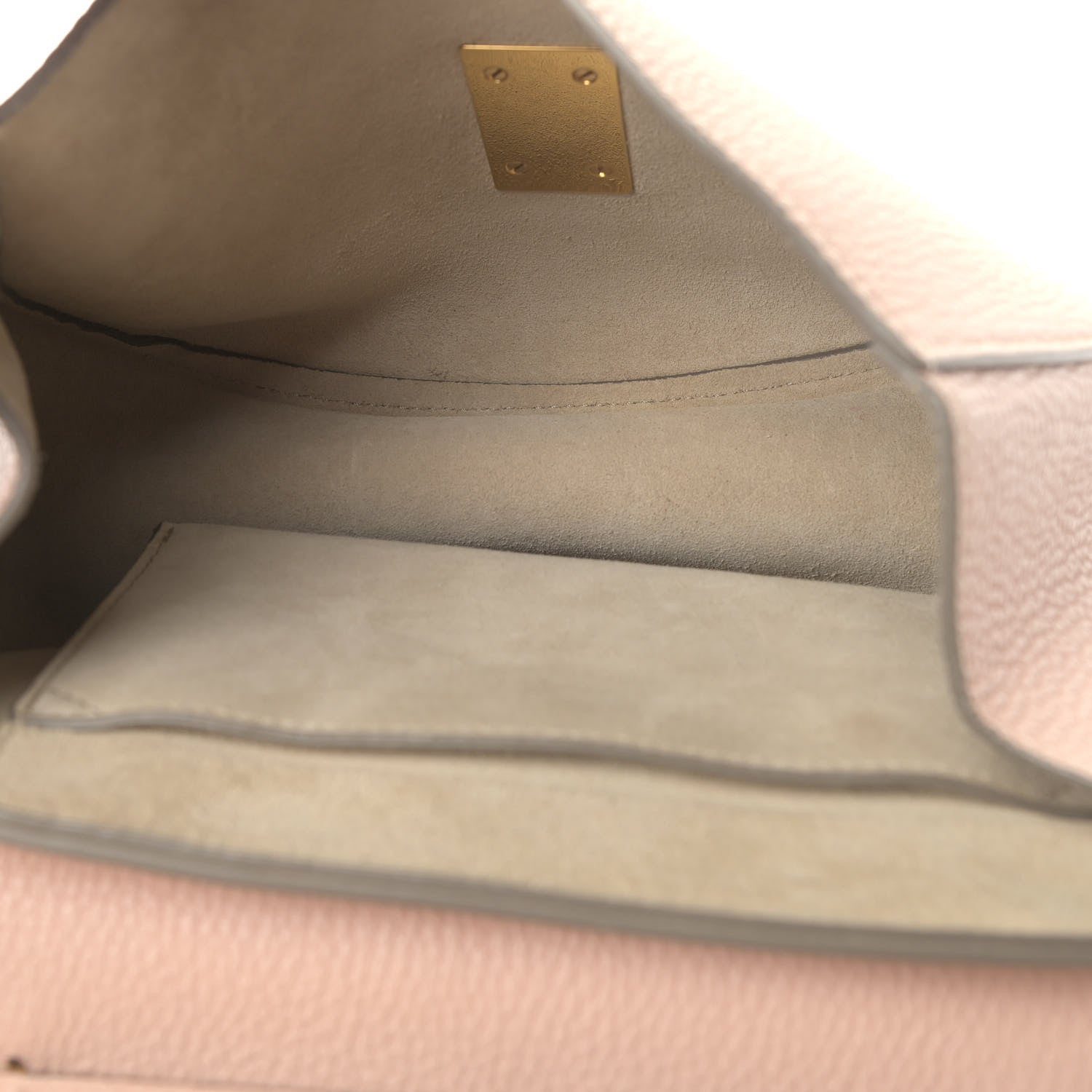 Chloe Grained Lambskin Drew Shoulder Bag Cement Pink 4 of 5