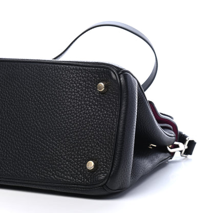 Christian Dior Bullcalf Small Be Dior Flap Black Fraise 8 of 9