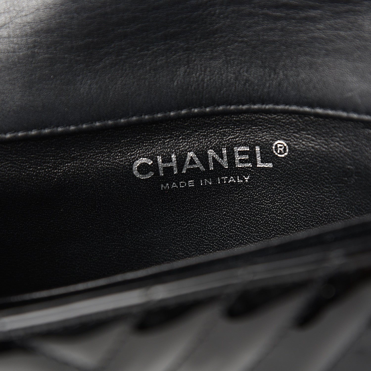 Chanel Patent Calfskin Chevron Quilted Extra Mini Flap Black 5 of 10