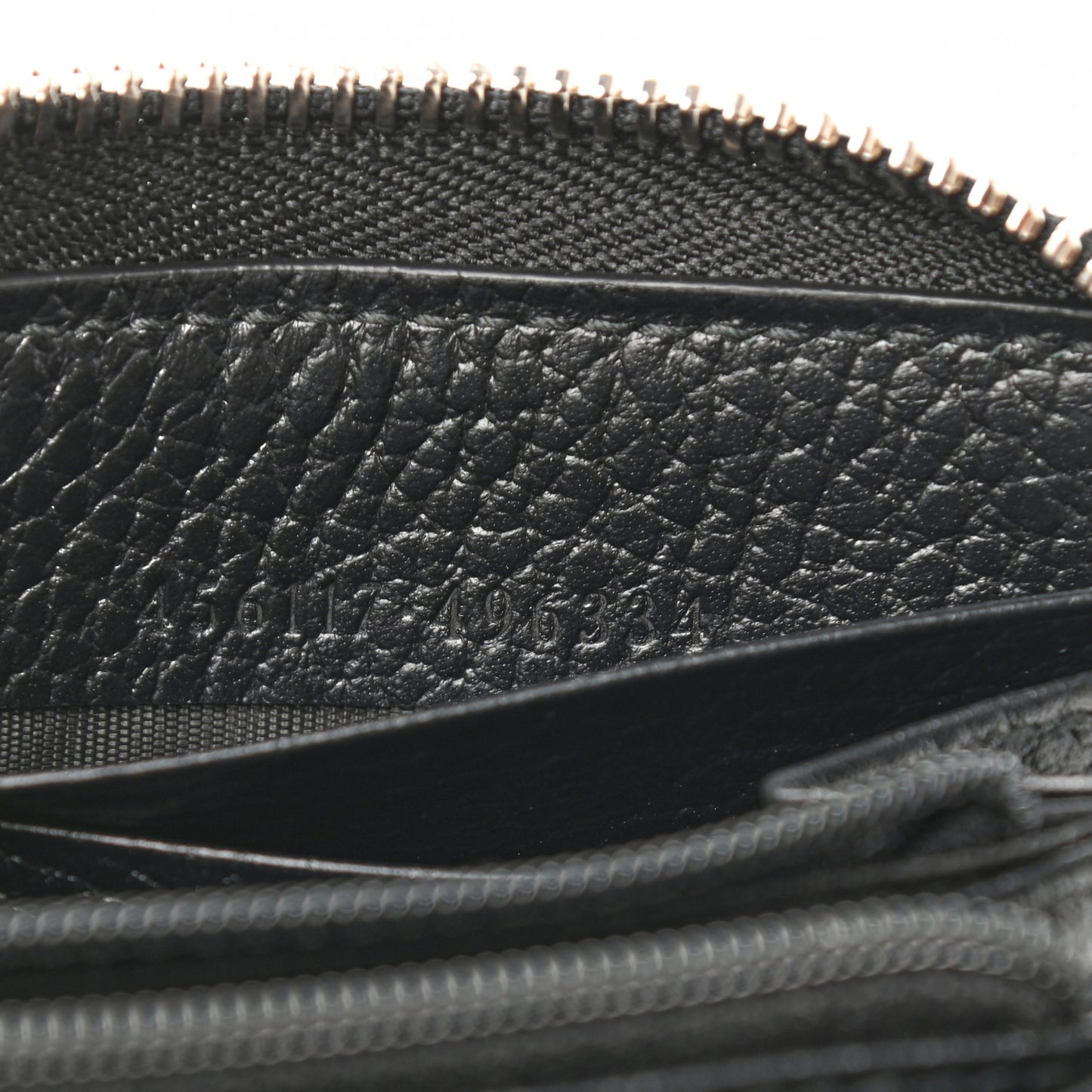 Dollar Calfskin GG Marmont Zip Around Wallet Black