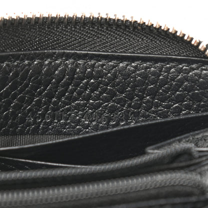 Gucci Dollar Calfskin GG Marmont Zip Around Wallet Black 7 of 8