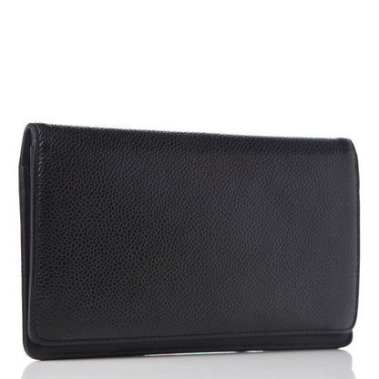 Chanel Caviar Timeless CC Yen Wallet Black 3 of 9