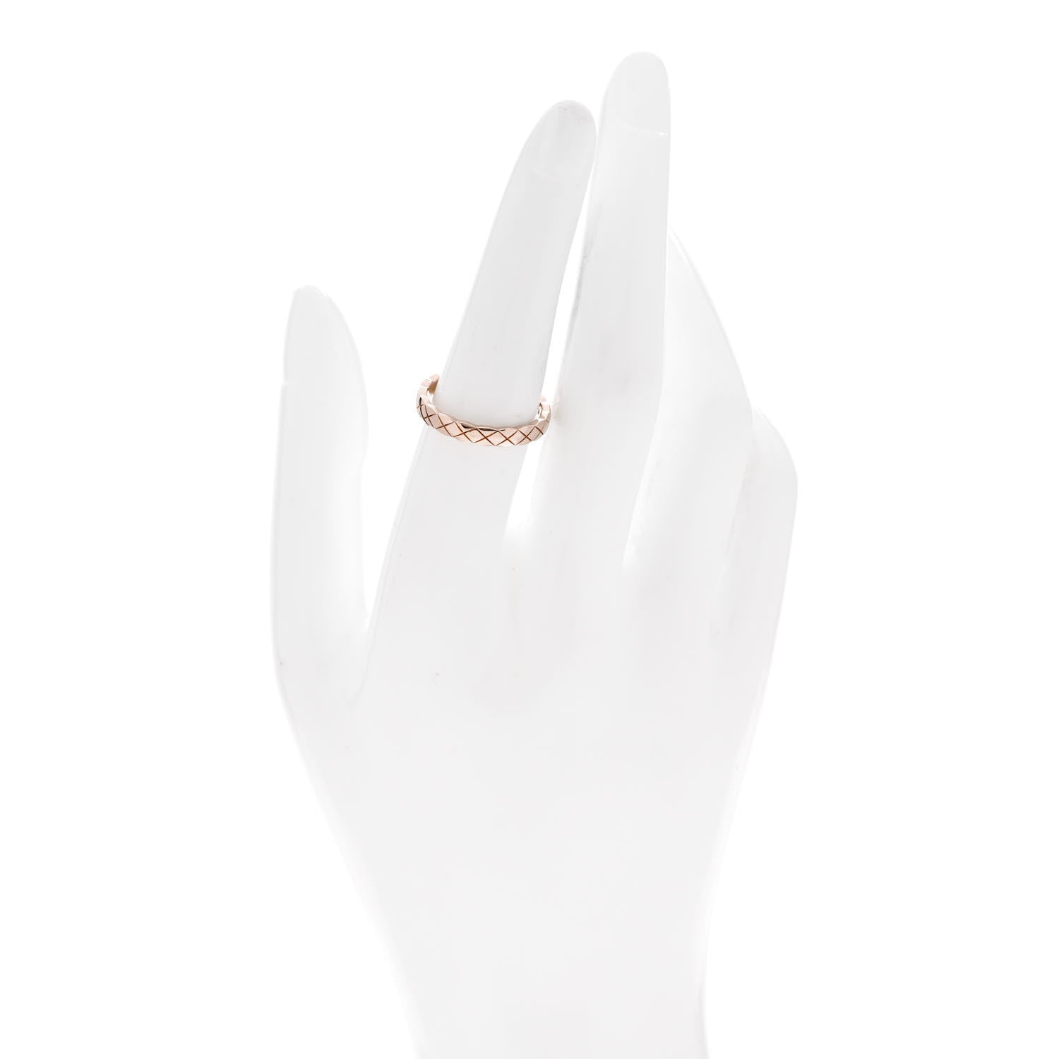 Chanel 18K Beige Gold Mini Coco Crush Ring 55 7.25 2 of 5