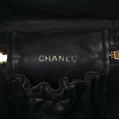 Chanel Lambskin Vanity Cosmetic Case Black 6 of 8