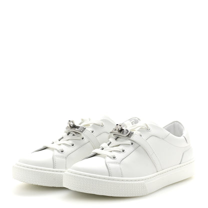 Hermes Calfskin Day Sneakers 37.5 White 4 of 10