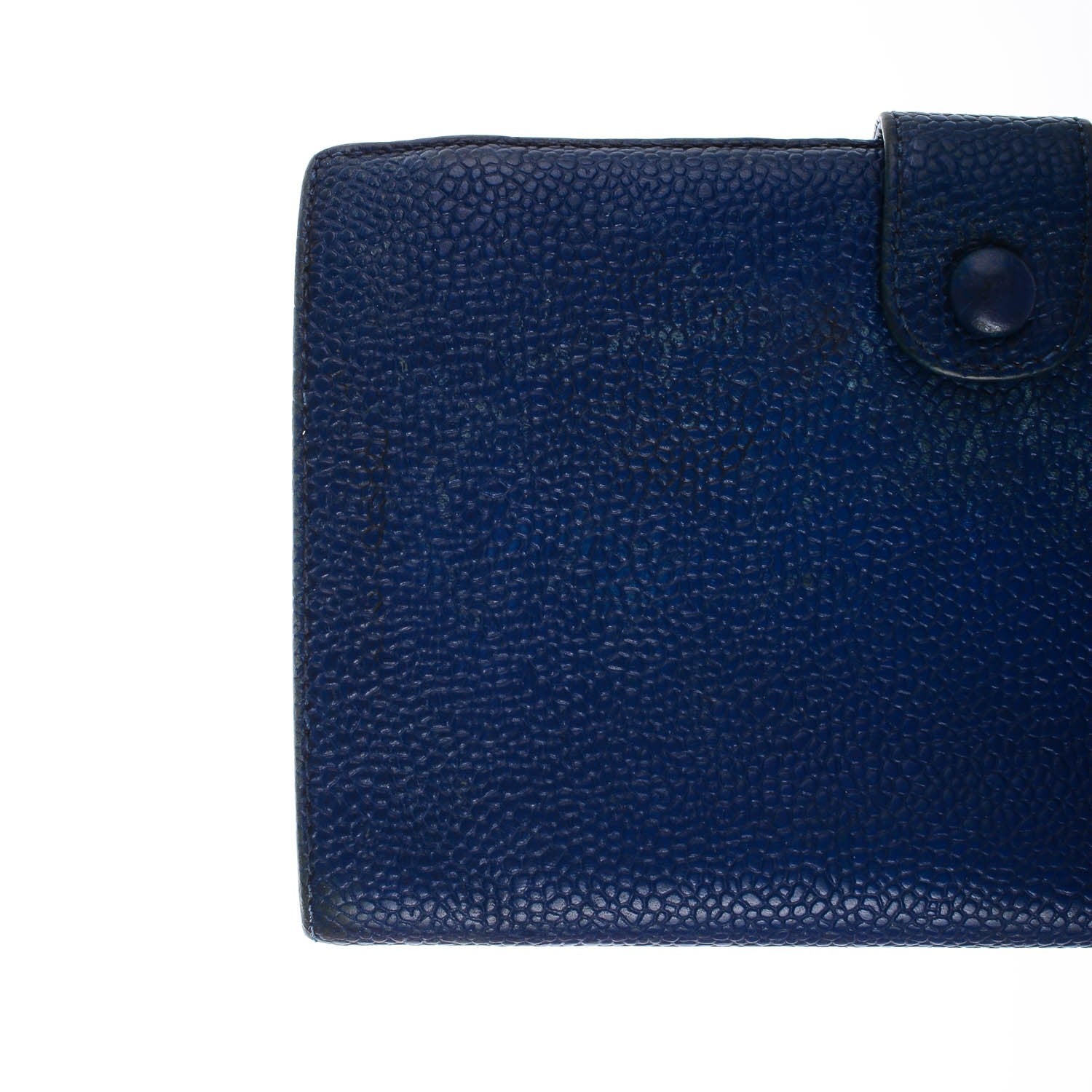 Chanel Caviar CC Wallet Clutch Blue 4 of 13