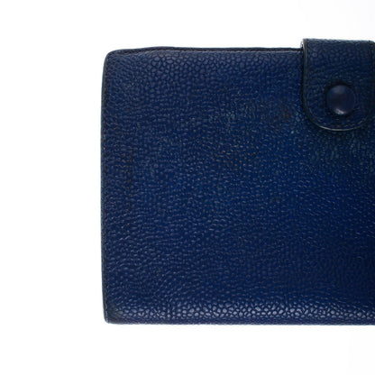 Chanel Caviar CC Wallet Clutch Blue 4 of 13
