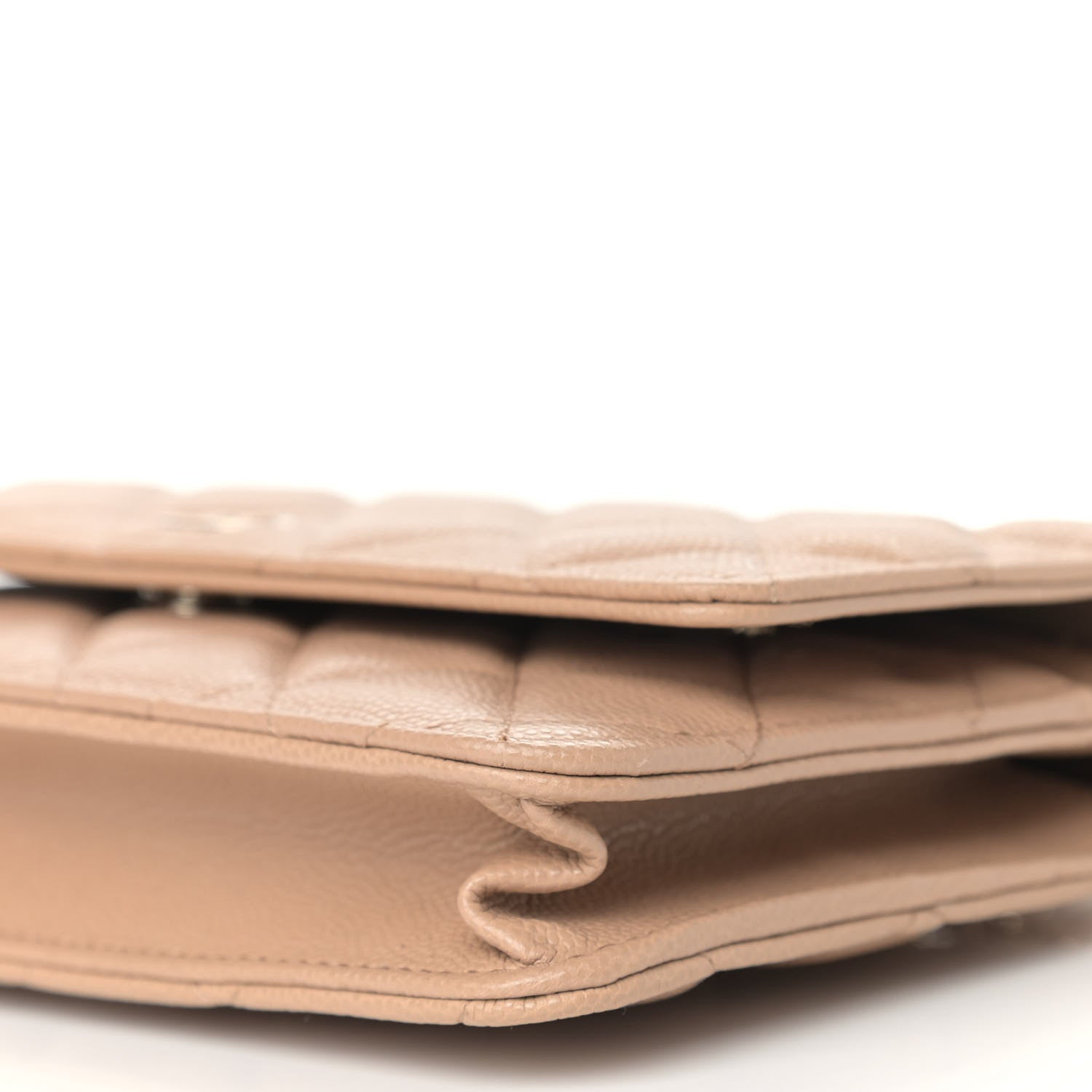 Chanel Caviar Quilted Wallet On Chain WOC Beige 11 of 11