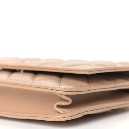 Chanel Caviar Quilted Wallet On Chain WOC Beige 11 of 11