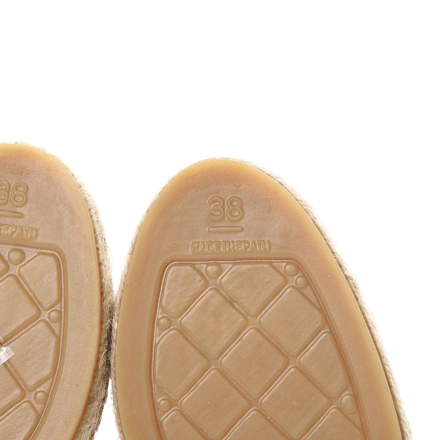 Chanel Lambskin CC Espadrilles 38 Beige Black 6 of 10