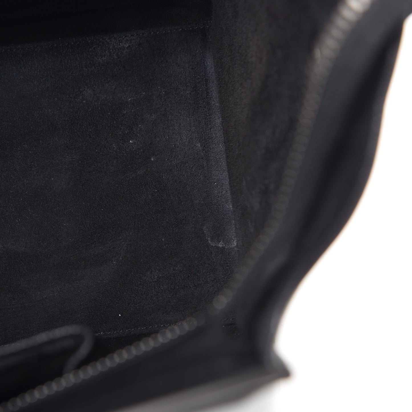 Drummed Calfskin Mini Luggage Black