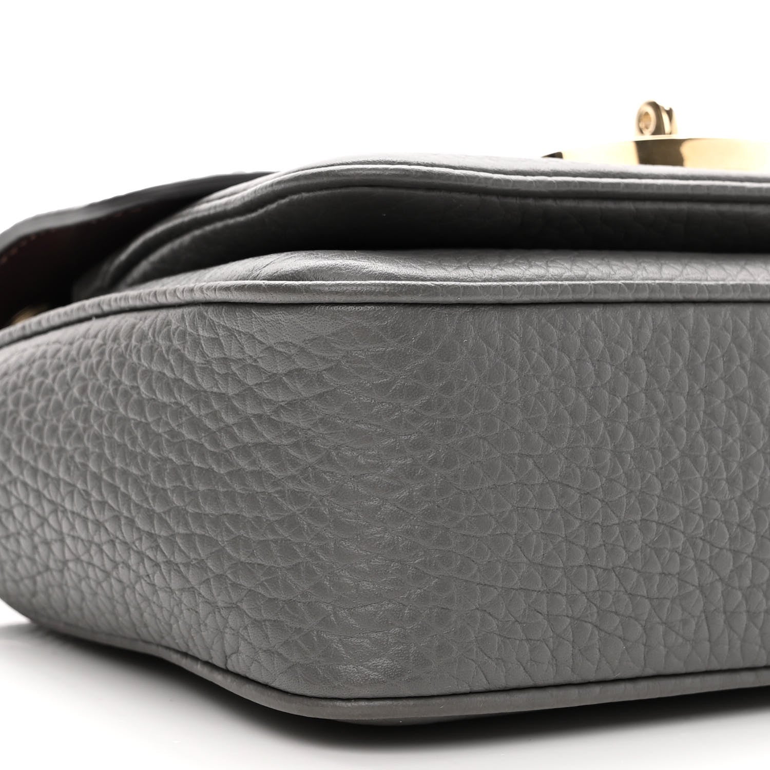 Mulberry Small Classic Grain Calfskin Small Darley Shoulder Bag Mole Grey 8 of 9