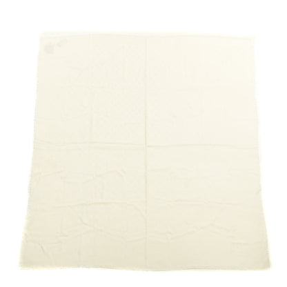 Louis Vuitton Silk Wool Monogram Shine Shawl Beige 1 of 4