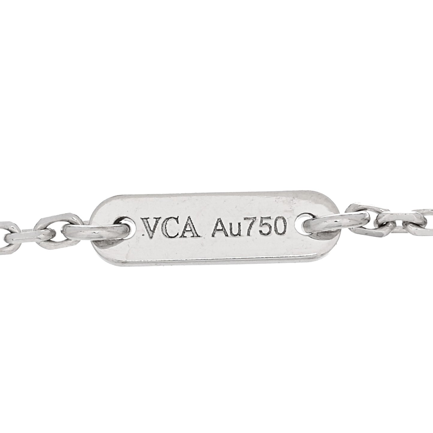 18K White Gold Diamond Sweet Alhambra Bracelet