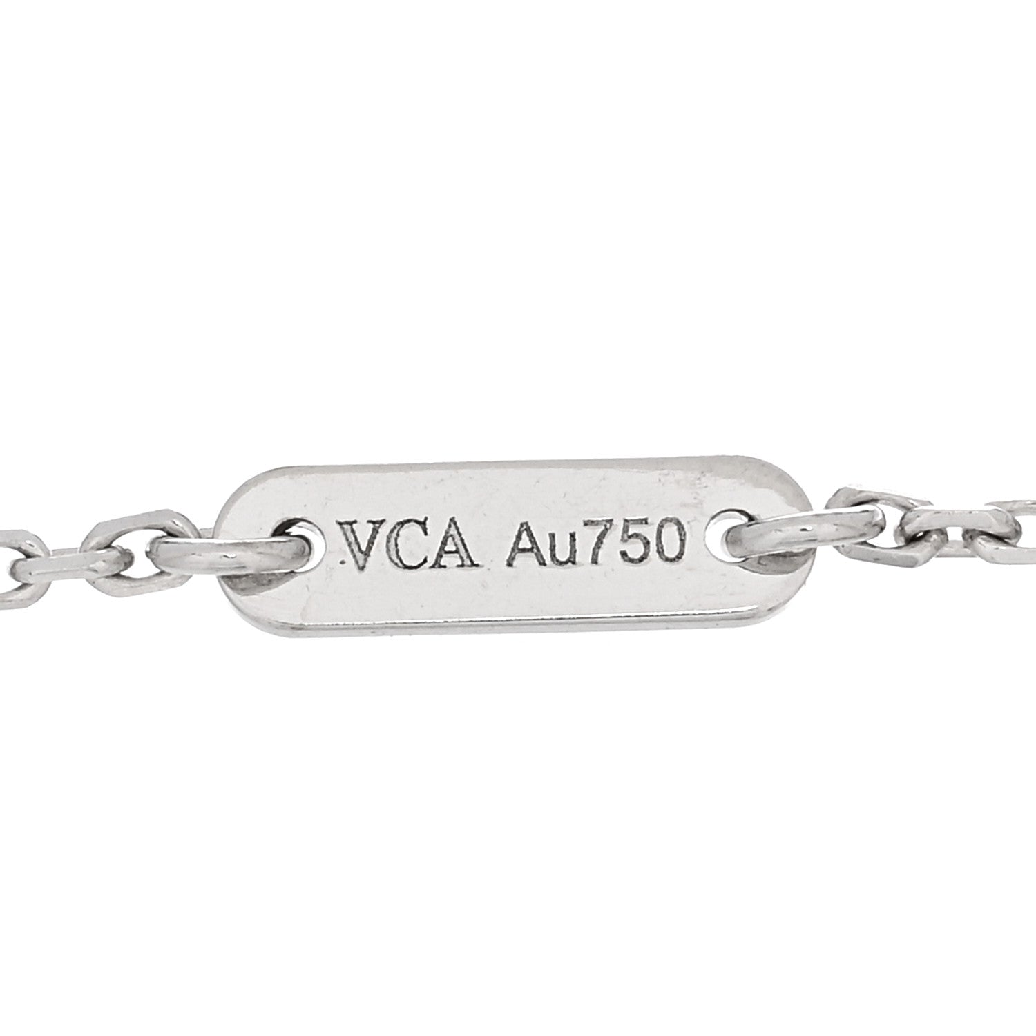 Van Cleef & Arpels 18K White Gold Diamond Sweet Alhambra Bracelet 3 of 4