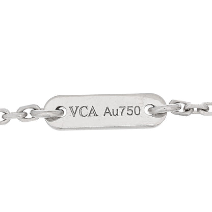 Van Cleef & Arpels 18K White Gold Diamond Sweet Alhambra Bracelet 3 of 4