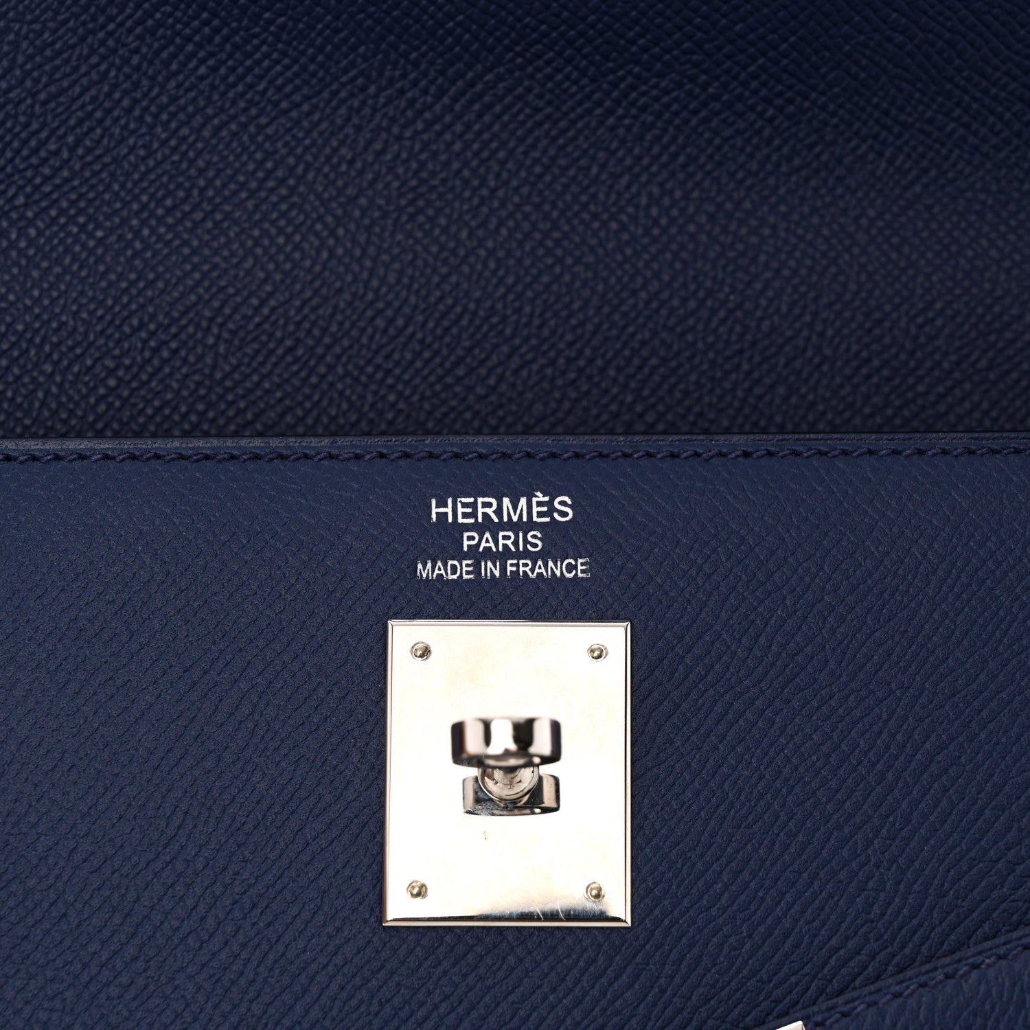 Hermes Epsom Flag Kelly Sellier 35 Rouge H Bleu Saphir 6 of 11
