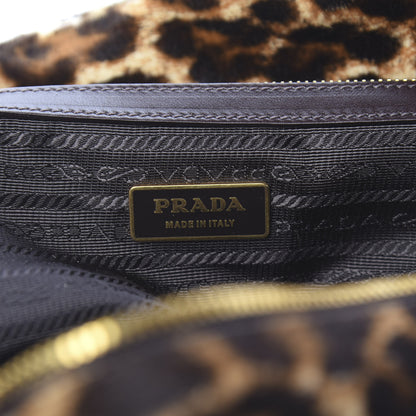 Prada Calf Hair Leopard Print Shoulder Bag Avorio 6 of 18