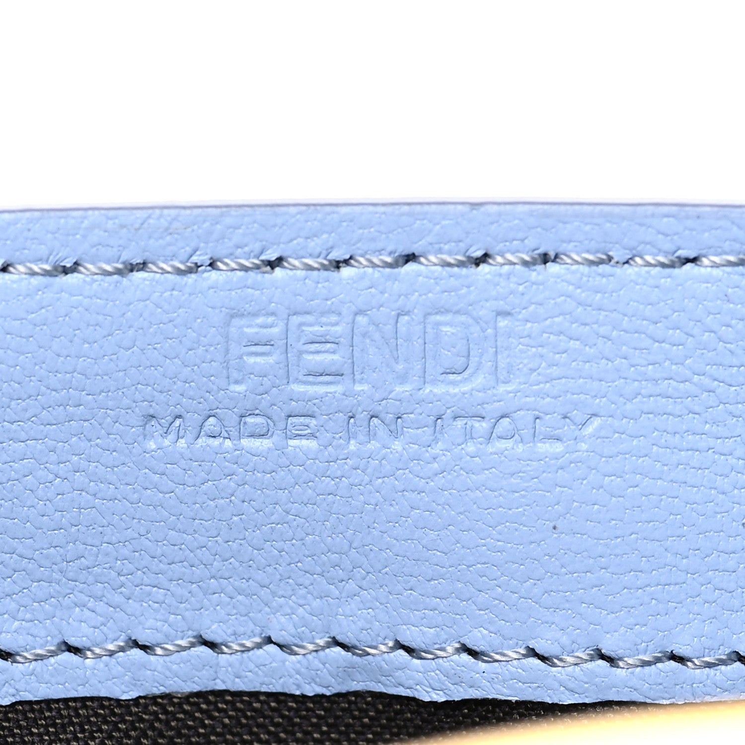 Fendi Nappa Matisse FF Embossed Continental Wallet on Chain Placid Blue 5 of 8