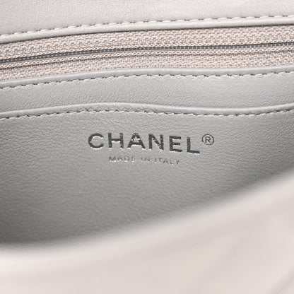 Chanel Lambskin Quilted Mini Rectangular Flap Grey 6 of 11