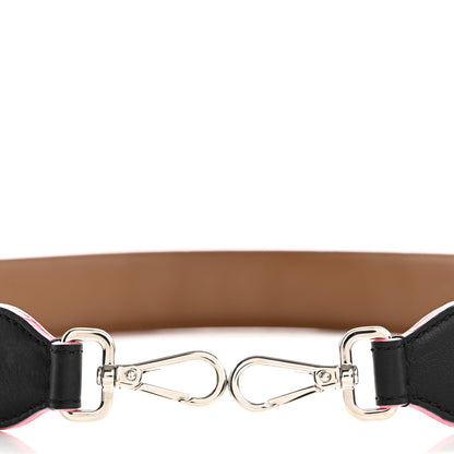 Fendi Vitello Dolce Plexiglass Bi-Color Studded Strap You Black Brownie Multicolor 4 of 6
