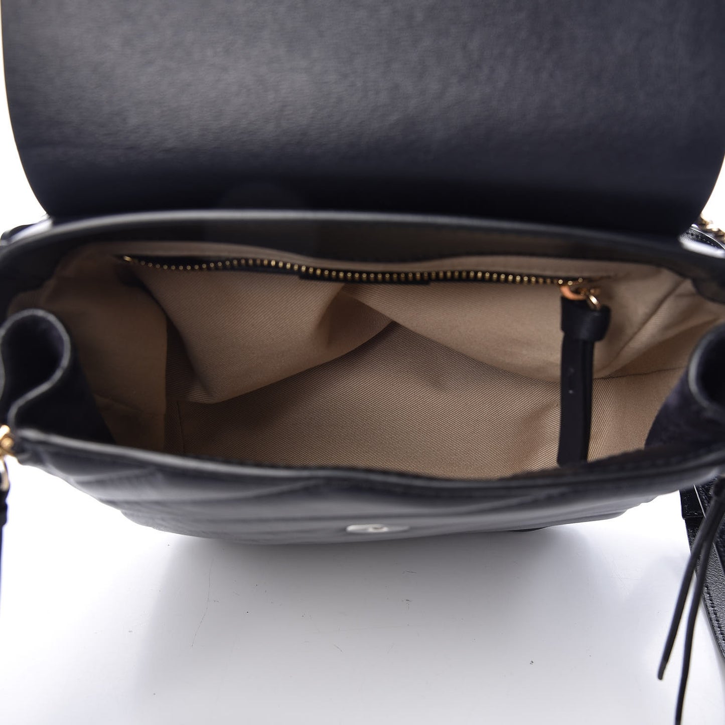 Calfskin Quilted Medium Faye Backpack Full Blue