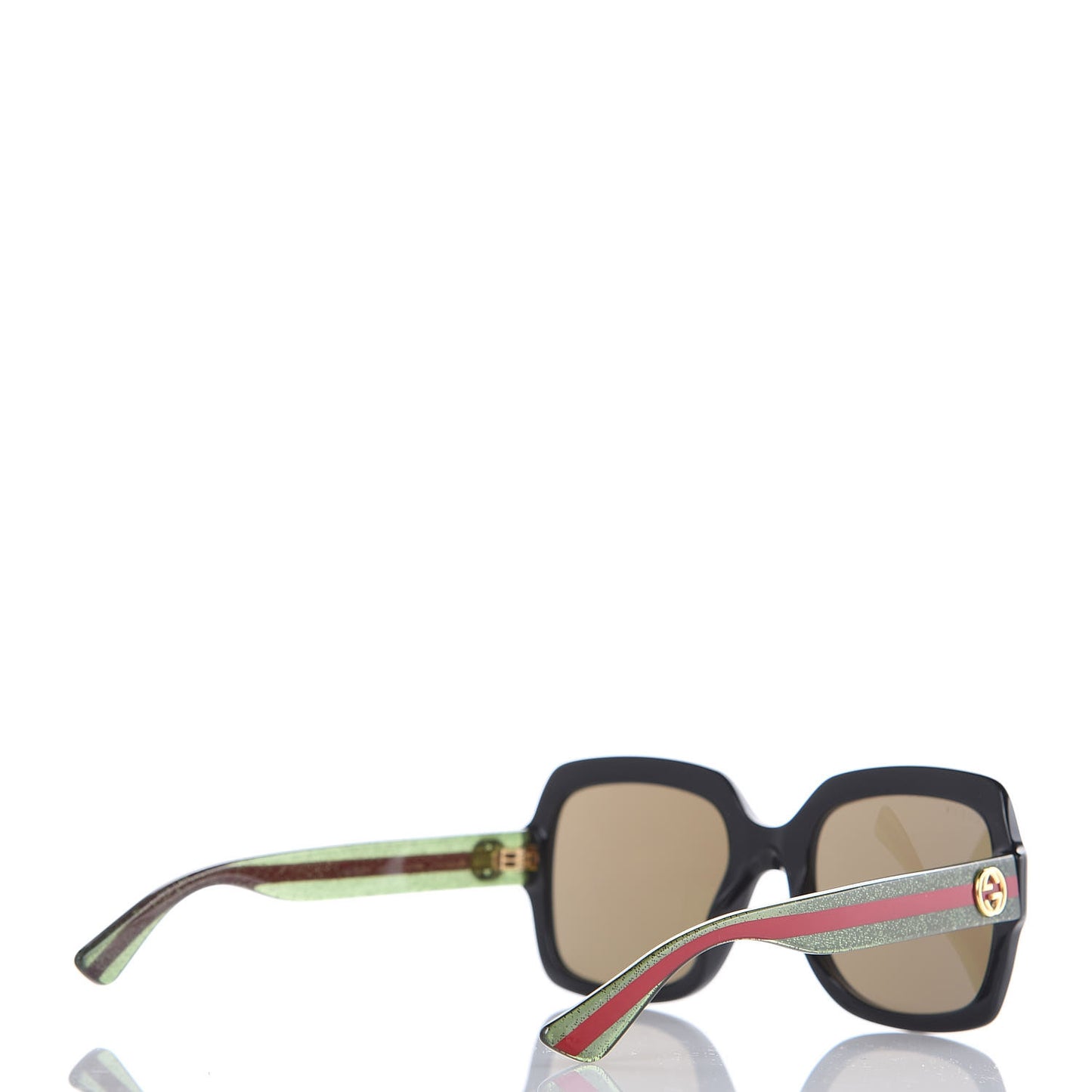 Oversize Square Web GG 0036S Sunglasses Black