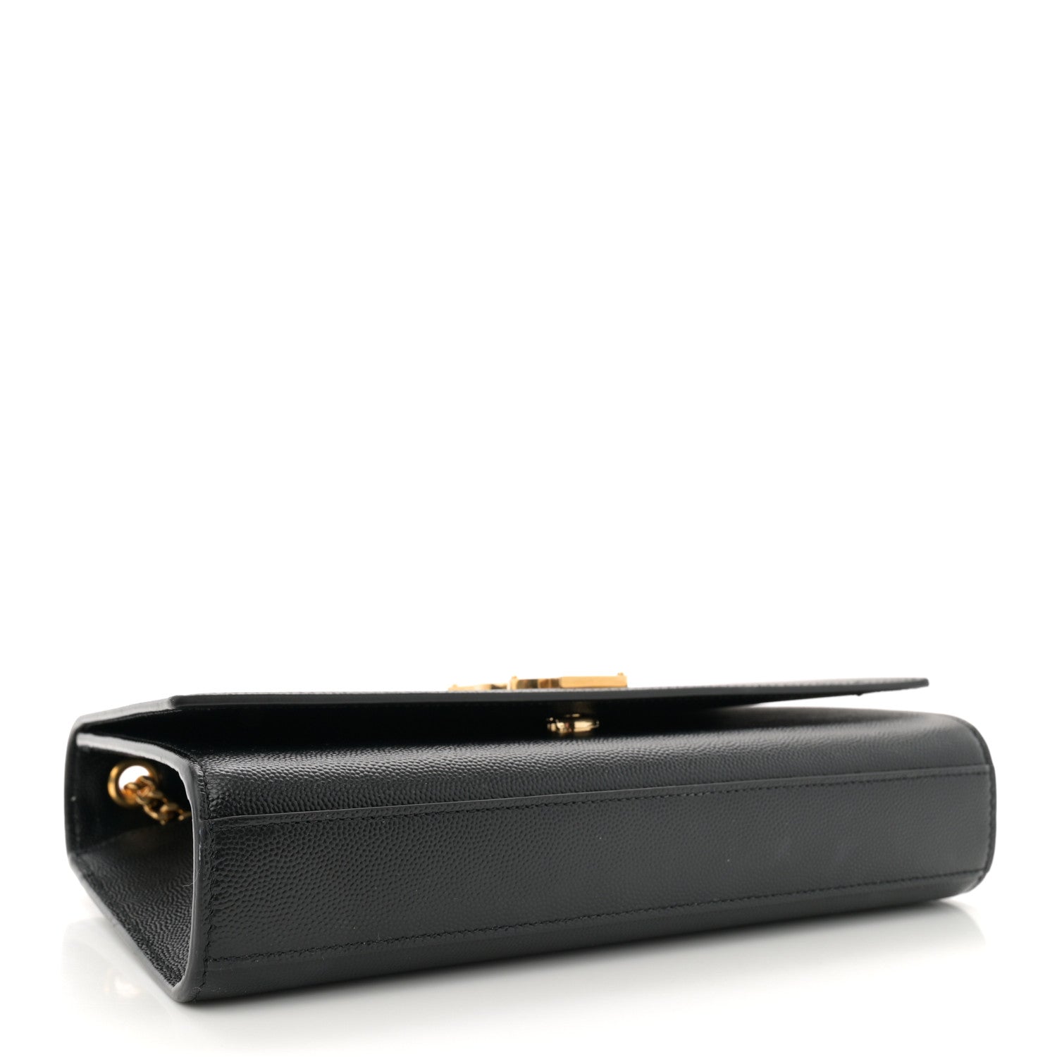 Saint Laurent Grain De Poudre Medium Classic Monogram Kate Satchel Black 4 of 10