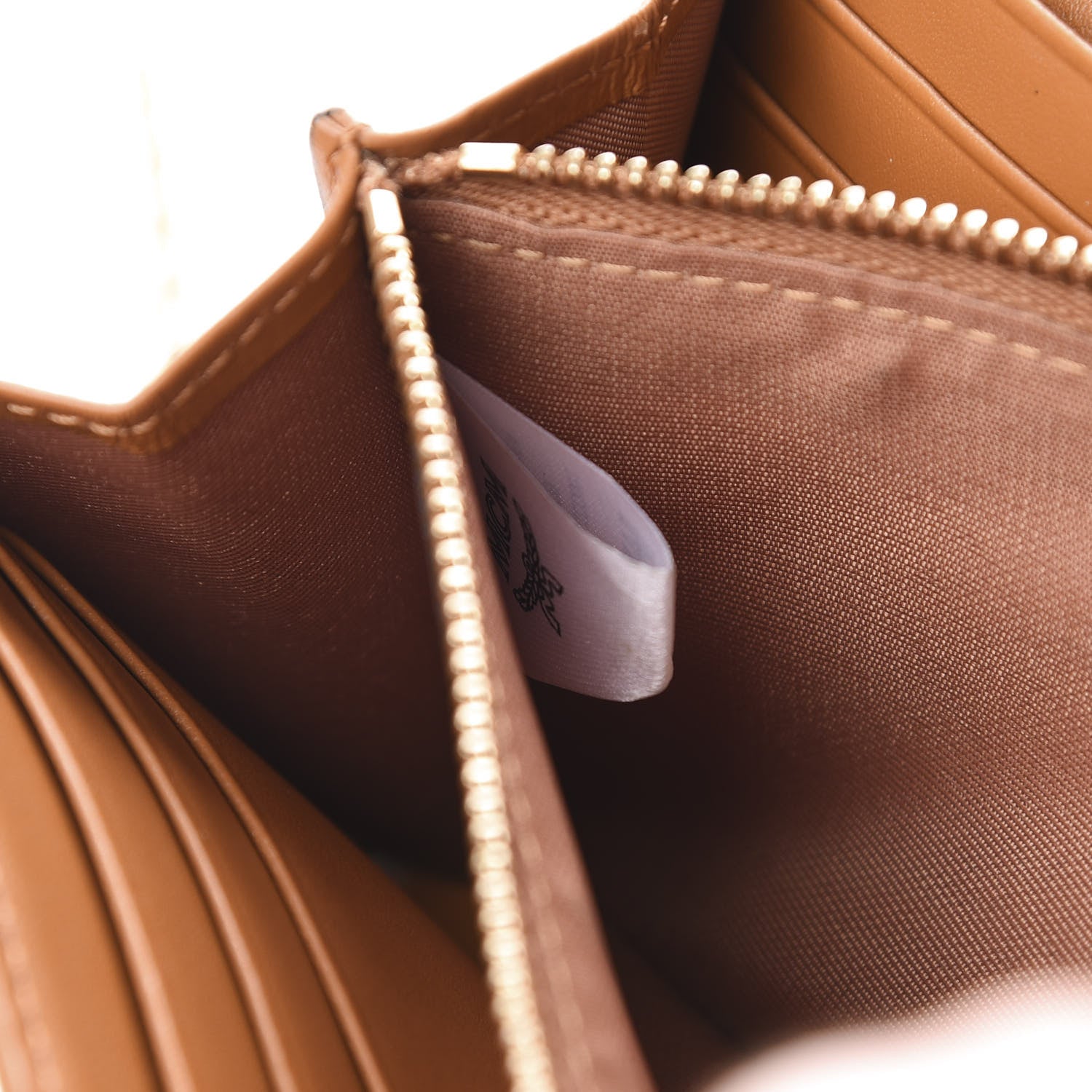 MCM Visetos Large Patricia Wallet On Chain Cognac 7 of 13