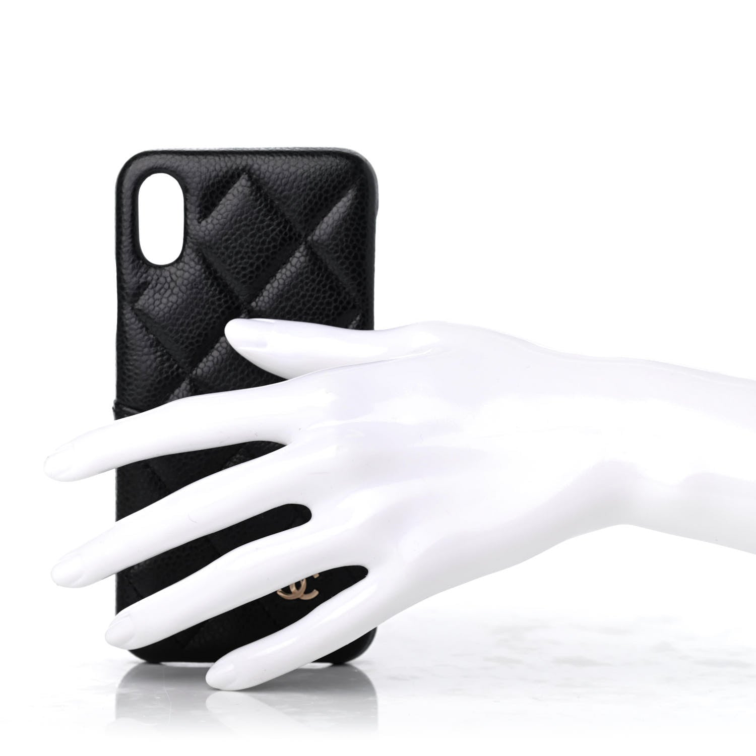 Chanel Caviar Quilted iPhone X Coco Tech Case Black 2 of 7