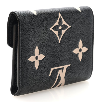 Louis Vuitton Empreinte Monogram Giant Victorine Wallet Black Beige 3 of 7