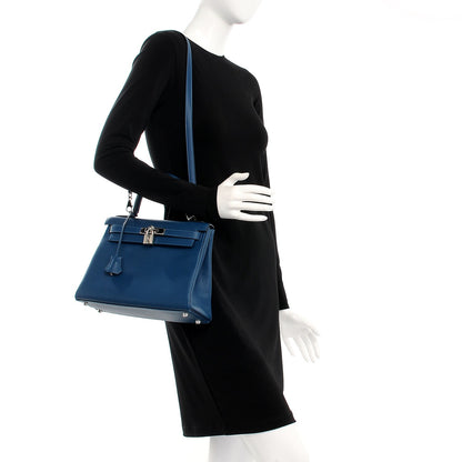 Hermes Epsom Kelly Retourne 28 Colvert Bleu 2 of 32