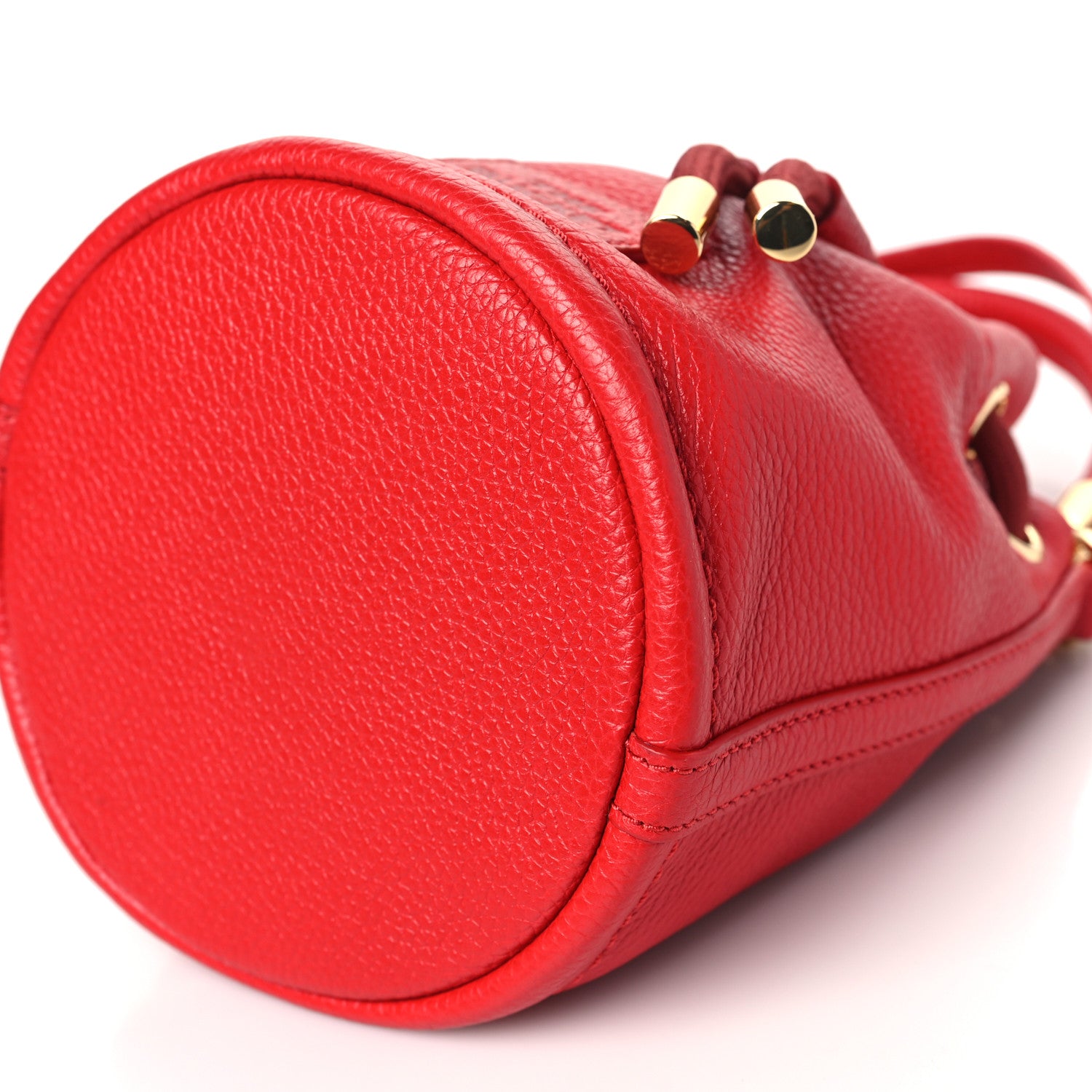 Marc Jacobs Grained Calfskin The Mini Bucket Bag True Red 9 of 9
