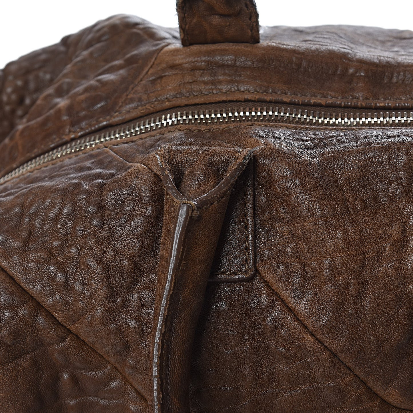 Pebbled Lambskin Medium Easy Sac Brown