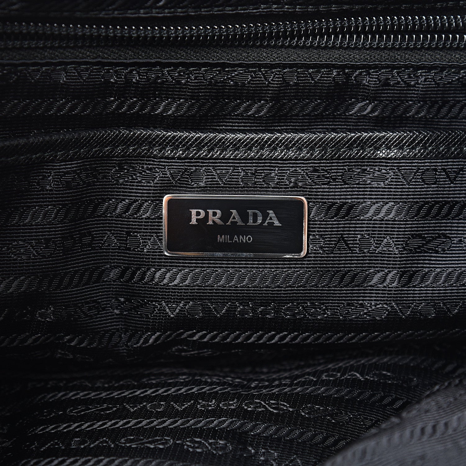 Prada Nylon Vela Medium Backpack Black 6 of 11